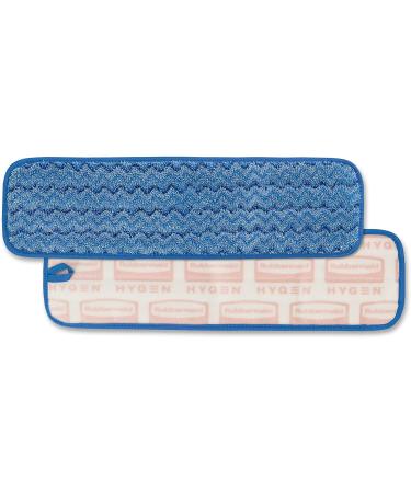 Rubbermaid Commercial 18 Inch Blue Microfiber Damp Room Mop Pad - Single Sided Mop Head - Buy Online on GoSupps.com
