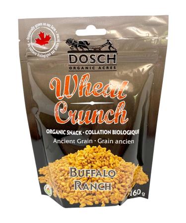 Wheat Crunch (Buffalo Ranch Organic Vegan Nut Free Snack 160g Pkg 12) Buffalo Ranch 160 g (Pack of 12)