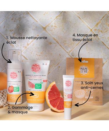 Pulpe de Vie - Organic Frimousse Cleansing Foam 125 ml - Anti-waste! Tomato - Cleansed & Revitalized Skin - Clear and Purified Skin - Buy Online on GoSupps.com