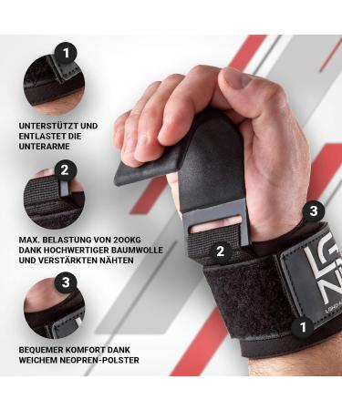Legend Power Pulling Hook Set of 2 - Professional Pulling Aid with Neoprene & Velcro Fastener - Ideal for International Shipping - Buy Online on GoSupps.com