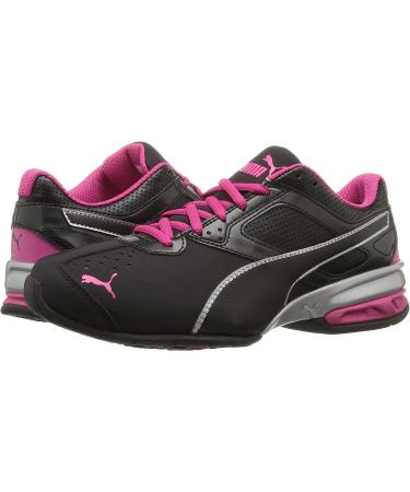PUMA Women's Tazon 6 WN's FM Cross-Trainer Shoe - Black/Silver/Beetroot Purple - Size 7 - Buy Online on GoSupps.com