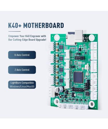 OMTech K40+ Laser Engraver Motherboard Upgrade - Smoothie Mainboard for CNC CO2 Laser Cutter with Rotary Axis Autofocus Support - LightBurn K40 Engraving Replacement Control Board - Buy Online on GoSupps.com