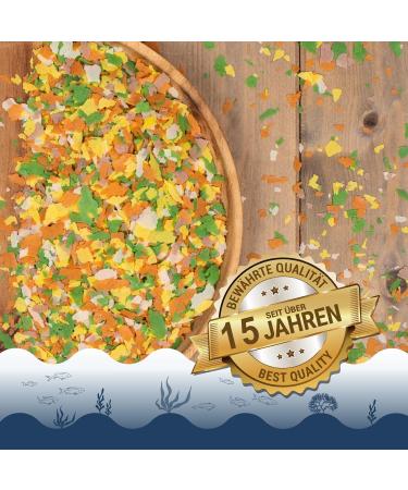 Lyra Pond 10 L Multi Flakes in Bucket | Pond Fish Flake Food | Easy to Digest Pond Food Made from Corn & Wheat Flour | Very Low Weight - Buy Online on GoSupps.com