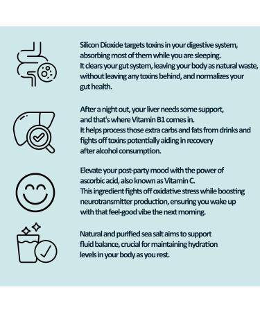 Clear Morning - Revolutionary After-Drinking Recovery Mix | Magical Morning Wellness Formula & Hydration Support | Detox with Silicon Dioxide - Buy Online on GoSupps.com