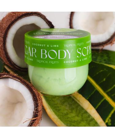 Tropical Fruits Gentle Exfoliating Sugar Body Scrub Coconut and Lime 310g - Buy Online on GoSupps.com