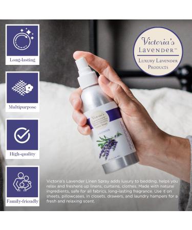 Victoria's Lavender Pillow and Linen Spray Mist Spray (8 oz) and Aromatherapy Body Mist Spray - After Sun Solar Recovery Spray with Aloe Vera (4 oz) with Lavender Essential Oil - (Set of 2) Lavender Linen Spray 8 Ounce & Body Mist 4 Ounce - Buy Online on GoSupps.com