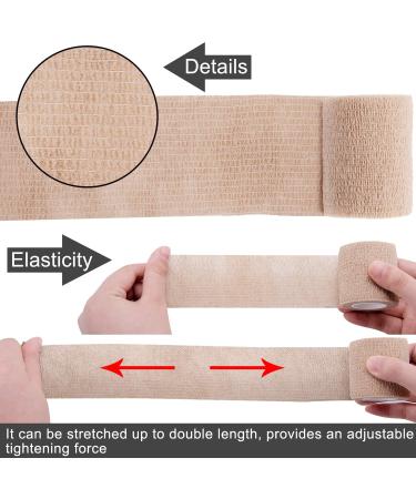 BQTQ 40 Rolls Self Adherent Wrap 2 Inch - Rainbow Self Adhesive Bandages for Wrist, Ankle Swelling & Sprains - Buy Online on GoSupps.com