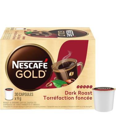 Nescafe Gold Dark Roast Roast & Ground Coffee Capsules 30x9g - Buy Online on GoSupps.com