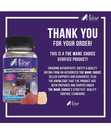 Mane Choice Kids Healthy Hair Growth Vitamins - 120 Gummies for Longer, Thicker Hair - Buy Online on GoSupps.com