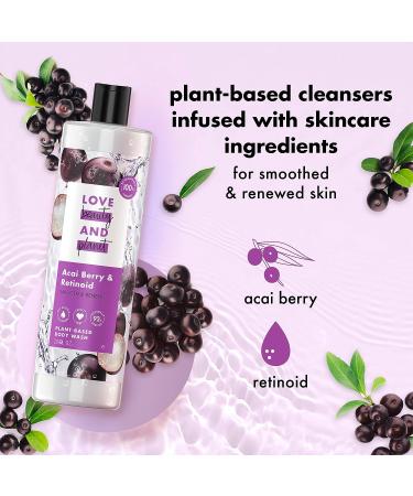 Love Beauty And Planet Acai Berry & Retinoid Body Wash - 100% Biodegradable - 20 fl oz - Buy Online on GoSupps.com