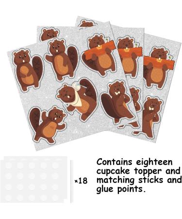 S-Cp-0060 Ice Cream Fruit Dessert Cupcake Topper Colorful Glitter Happy Birthday Sensory Pop Game Theme Decor Supplies Baby Shower Boys Girls Birthday Party Decorations - Buy Online on GoSupps.com