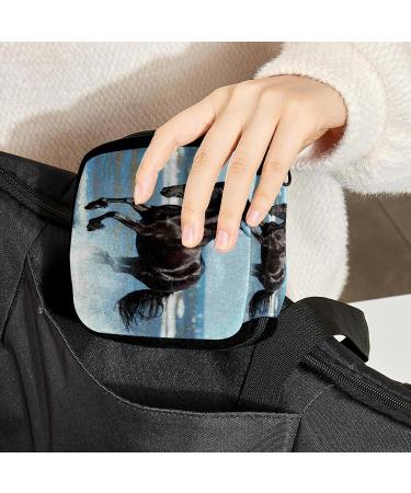 GIAPB Period Bag | Sanitary Napkin Storage - Black Horse Color | Makeup Pouch & Pad Holder - Beach Essential | Style #4409 - Buy Online on GoSupps.com