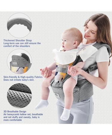 Bellababy All-in-One Baby Carrier - Adjustable for Newborns to Toddlers (0-36 Months) - 3 Positions Gray - Buy Online on GoSupps.com