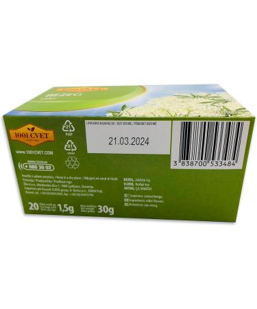  UPSY Tea from the Alps Montagnes - Elderberry Tea - 4 Packs of 20 Bags (80 Tea Bags) - Buy Online on GoSupps.com