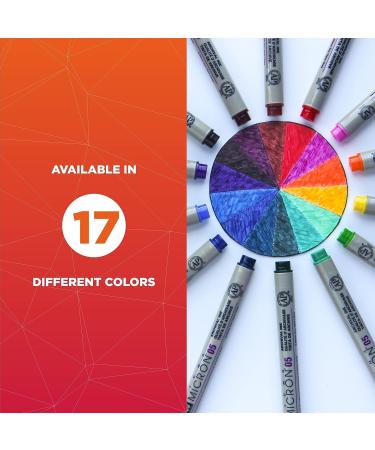 Sakura Pigma Micron Fineliner Pens - Black Ink - 005 Point Size - 6 Pack for Writing, Drawing, Journaling - Archival Ink - Buy Online on GoSupps.com