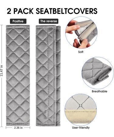MIKAFEN Premium Seat Belt Pads - Comfort Cushions for Cars (Pack of 2 Gray) - Buy Online on GoSupps.com