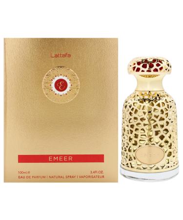 Lattafa Emeer Eau de Parfum Spray for Unisex 3.4 Ounce
