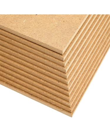 0.25 Thick MDF Chipboard Sheets for Painting, Arts and Crafts - 9x12 inches, 12 Pack - Buy Online on GoSupps.com