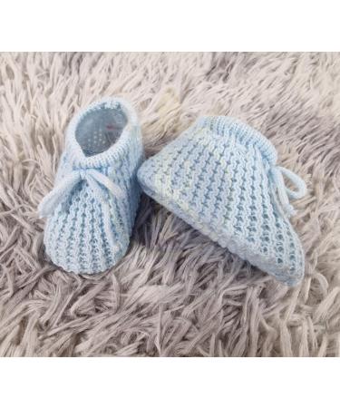 Royal Icon Baby Booties 0-3 Months - Warm & Safe Baby Slippers for Boys & Girls - Blue Newborn Booties Ri401 - Buy Online on GoSupps.com