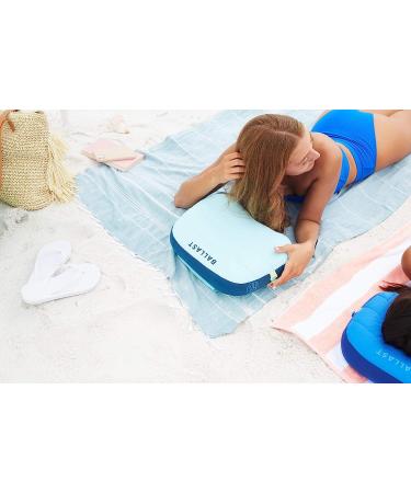 Ballast Beach Pillow: Inflatable Camping and Pool Pillow - Ultra Soft, Durable Design for Windy Beaches - Buy Online on GoSupps.com