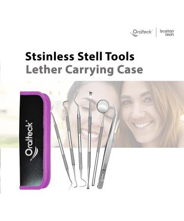 Premium Dental Care Instrument Set - 6 Stainless Steel Tools for Plaque & Tartar Removal - Ideal for Adults Children & Pets - Includes Case - Buy Online on GoSupps.com