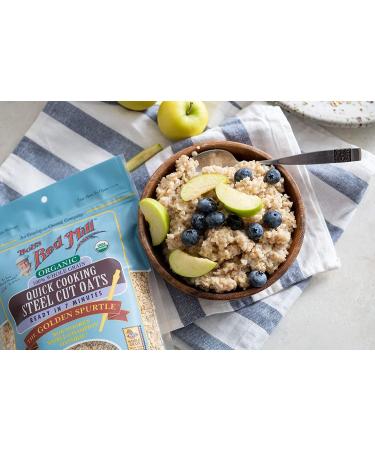 Bob's Red Mill Organic Quick Cooking Steel Cut Oats 22 Oz - Buy Online on GoSupps.com