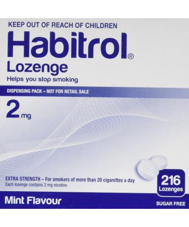 Habitrol Nicotine Lozenge Mint Flavor 216 Lozenges (2mg)