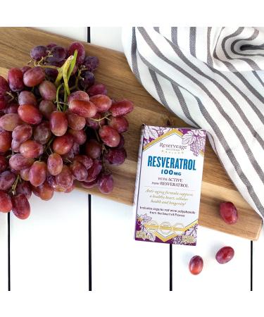 ReserveAge Nutrition Resveratrol 100 mg - 60 Veggie Capsules for Antioxidant Support - Buy Online on GoSupps.com