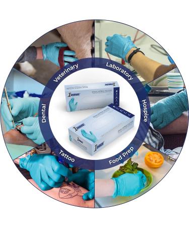 3 mil Blue Nitrile Gloves - Small (Pack of 100) | Latex-Free, Chemo-Rated Disposable Gloves - Buy Online on GoSupps.com