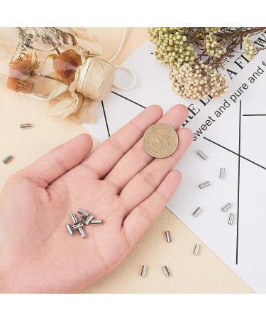 UNICRAFTALE 20 PCS Stainless Steel Column End Caps for Jewelry Making - 8x3.5mm Inner Diameter - Buy Online on GoSupps.com