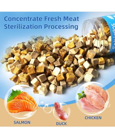Sobirdos Turtle Treats 3 in 1 Meat Turtle Food Made with Fresh Meat Chicken&Duck&Fish Freeze-Dried Enriched Protein & Vitamins Aquatic Turtle Food(90g/3.17oz) - Buy Online on GoSupps.com