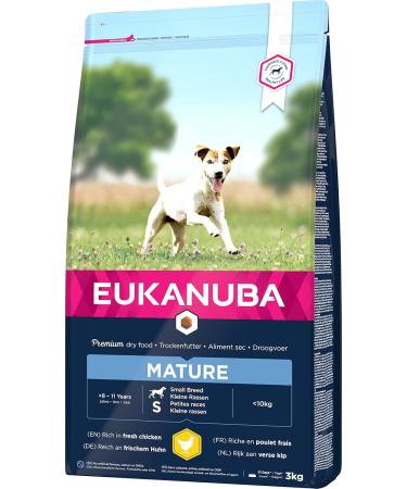 Buy Eukanuba Mature Dog Food with Fresh Chicken Premium Dry Food for Small Breeds 3 kg Pack - International Shipping Available - Buy Online on GoSupps.com