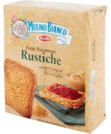 Mulino Bianco Biscottate Le Rustiche Lot of 12 biscuits Biscottate 315 g + Pulp Italian Gourmet Pulp 400 g - Buy Online on GoSupps.com