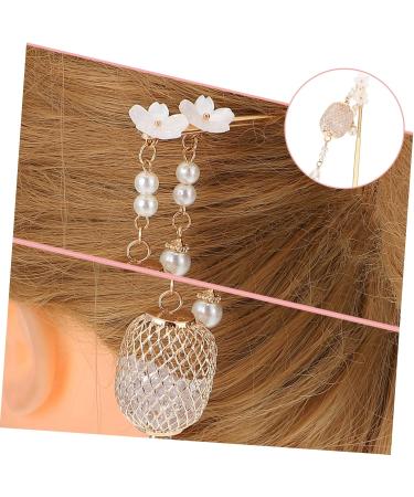 Didiseaon Hairpin Hair Clip for Women Bride Hair Clip Retro Hair Chopstick Chinese Tassel Hair Stick Hair Bun Holder Vintage Hair Chopsticks Pearl Hair Pin Walk A166 Preserve Color - Buy Online on GoSupps.com