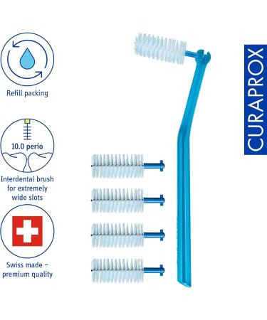 Curaprox CPS 410 Perio Interdental Brushes - Refill Pack (5 pcs 2.8 mm diameter) - Effective Oral Care International Shipping - Buy Online on GoSupps.com