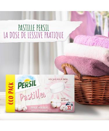 Persil Detergent Tablets Sensitive Skin 96 Washes Hypoallergenic Cotton Flower Scent Dermatologically Tested (3x32 Promo P - Buy Online on GoSupps.com
