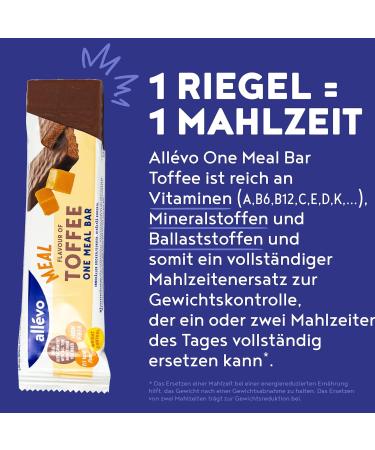 One Meal Bar Toffee Karamell 20 Low-Calorie Protein Bars | Weight Loss & Control All vo by Alpha Foods - Buy Online on GoSupps.com