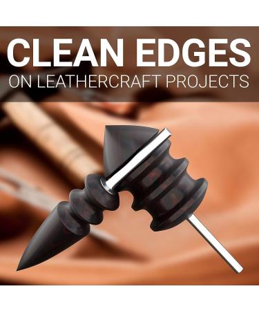 Sandalwood Leather Burnisher Bits 2-Pack for Rotary Tools - Pointed Tip & Multi Grooved Tips for Clean Edges in Leathercraft (Set A) - Buy Online on GoSupps.com