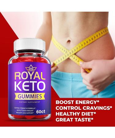 Royal Keto Gummies 1000mg ACV with Beet Root Juice - Vegan Formula with Vitamin B12 - 60 Gummies - Buy Online on GoSupps.com