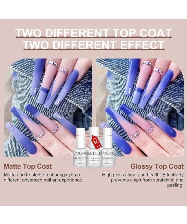 SAVILAND 33PCS Gel Nail Polish Kit - 30 Colors Soak-off Glitter Nail Art Set with Base, Glossy & Matte Top Gel - French Manicure Starter Kit for Home DIY Nail Salon & Gifts - Buy Online on GoSupps.com