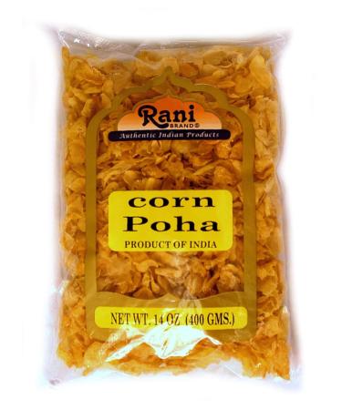 Rani Corn Poha 14oz (400g) All Natural | Gluten Friendly | Vegan | Indian Origin 400g (14oz) - Corn Poha