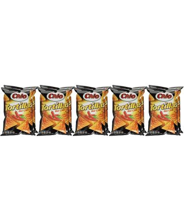 Buy Chio Tortilla Chips Hot Chili - Pack of 10 (10 x 125g) | International Shipping Available - Buy Online on GoSupps.com