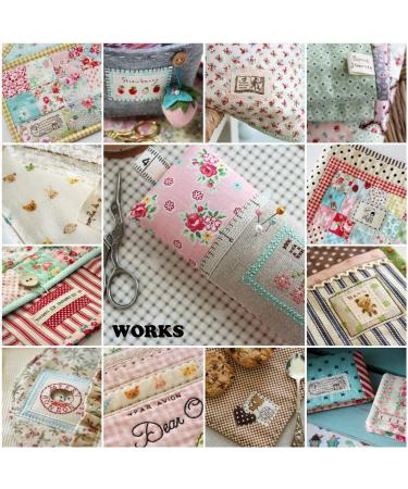 Cotton Quilting Fabric: Misscrafts 50pcs 8x8 Inch Floral Fat Quarter Bundles - DIY Craft Supplies - Buy Online on GoSupps.com