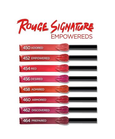 L'Oreal Paris Rouge Signature Matte Lip Stain in Admired - Long-Lasting Lip Color - 1 Count - Buy Online on GoSupps.com
