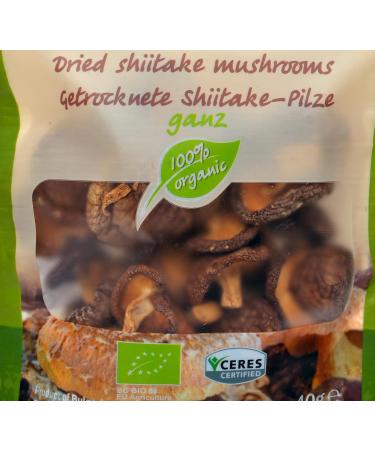 Mushroom Farm | Dried Shiitake 100% Organic Bio Mushroom 40g - Buy Online on GoSupps.com