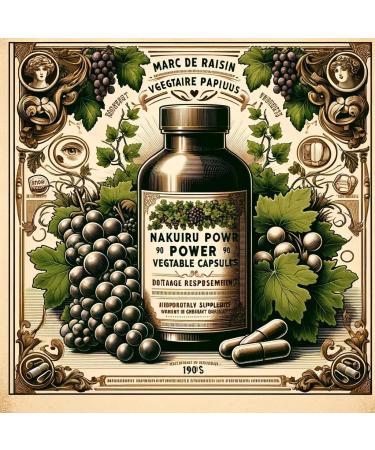 NAKURU | Grape Mark | Power Range | Made in France | The Unsuspected Treasure! | (90 Capsules of 325mg/Net Weight: 29g) - Buy Online on GoSupps.com