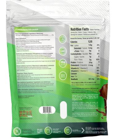 Pea Protein Extreme Chocolate | Vegan Protein Powder | Pro Pea Protein | Base Pro Nutrition | Non-GMO Dairy-free Soy-free Nothing Artificial | 454 grams 14 servings | 20 grams of Protein | Vegan Blend Protein | Extreme Chocolate 1 LB - Buy Online on GoSupps.com