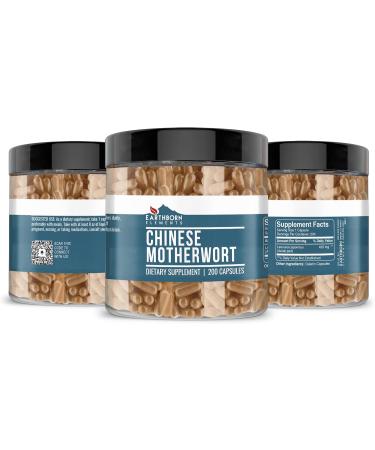 Earthborn Elements Chinese Motherwort & Dong Quai Capsules Bundle (200 Capsules) Pure & Undiluted No Additives - Buy Online on GoSupps.com