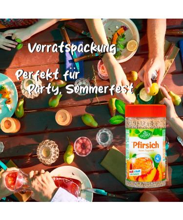 KING GEORGE - Peach Instant Tea Drink - 12 x 400g - Peach Flavoured Instant Tea Drink - A Hot and Cold Treat - Buy Online on GoSupps.com