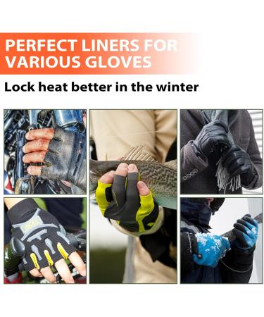 Migliore Wear Merino Underwire Touchscreen Gloves | Fingerless Skiing & Cycling Gloves for Cold Weather - S/M Blue - Buy Online on GoSupps.com